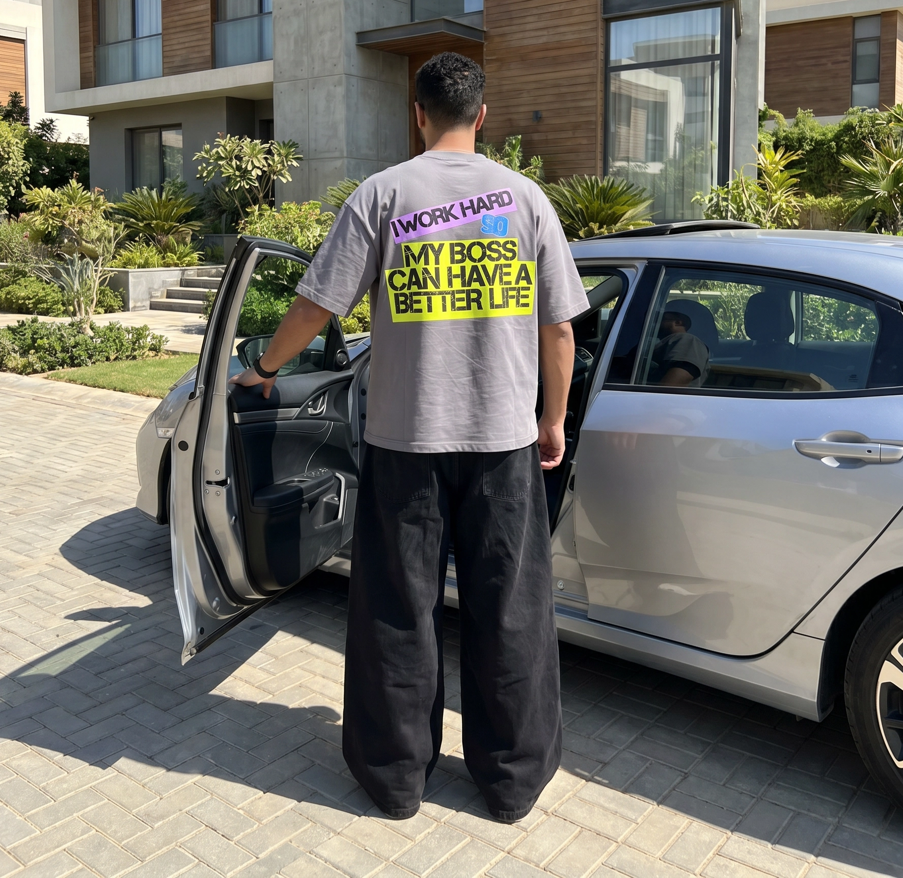 I work Hard 100% Premium Cotton Tee