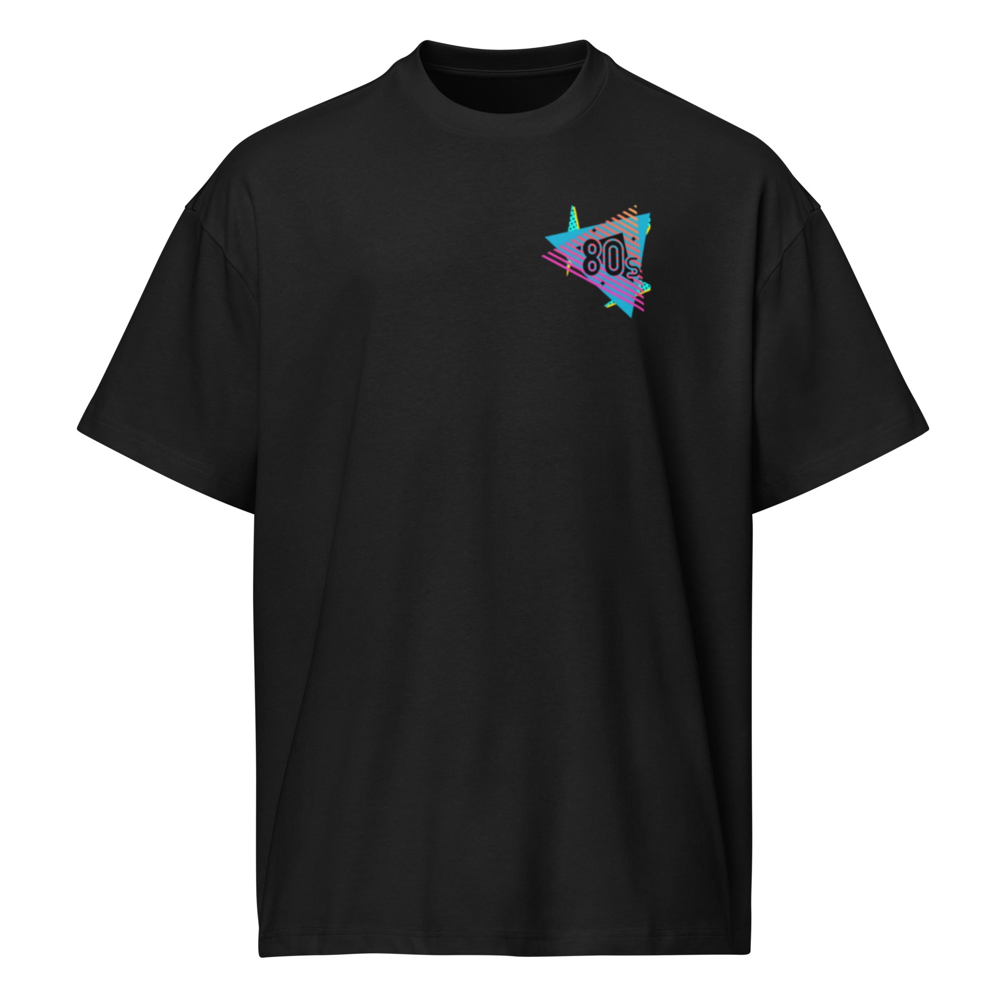 "Racing Team Est. 1980" Vintage Box Tee – Retro Yellow Motorsport Graphic –Mid-weight Black Streetwear T-Shirt