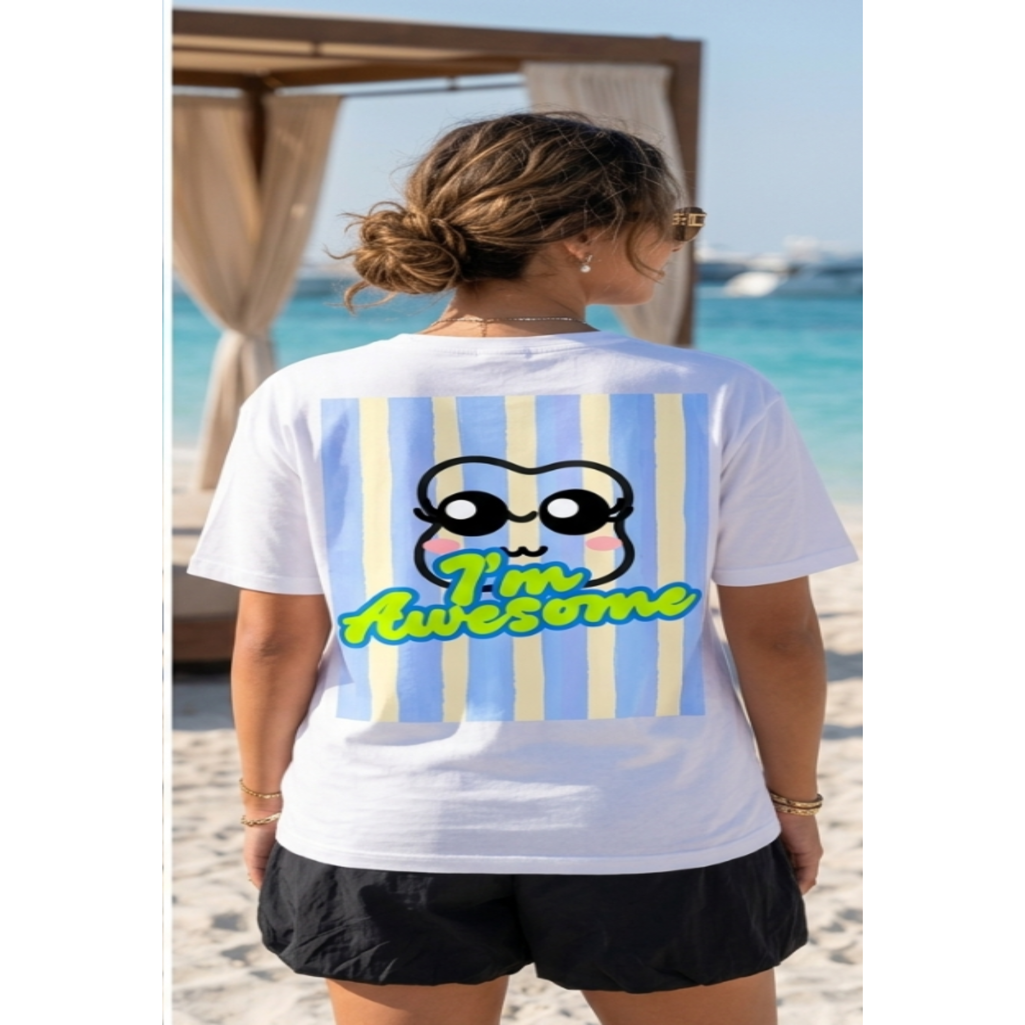 I'm Awesome 100% cotton Boxy Fit Tee