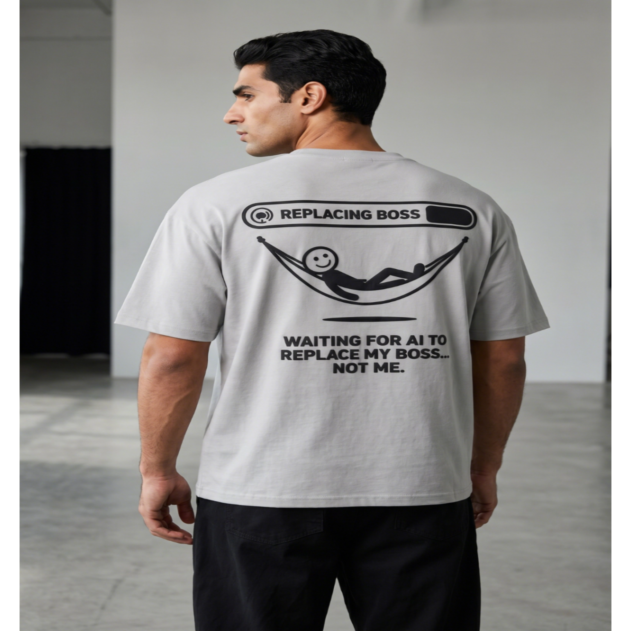 Waiting For AI To Replace My Boss, Not Me 100% Cotton Tee