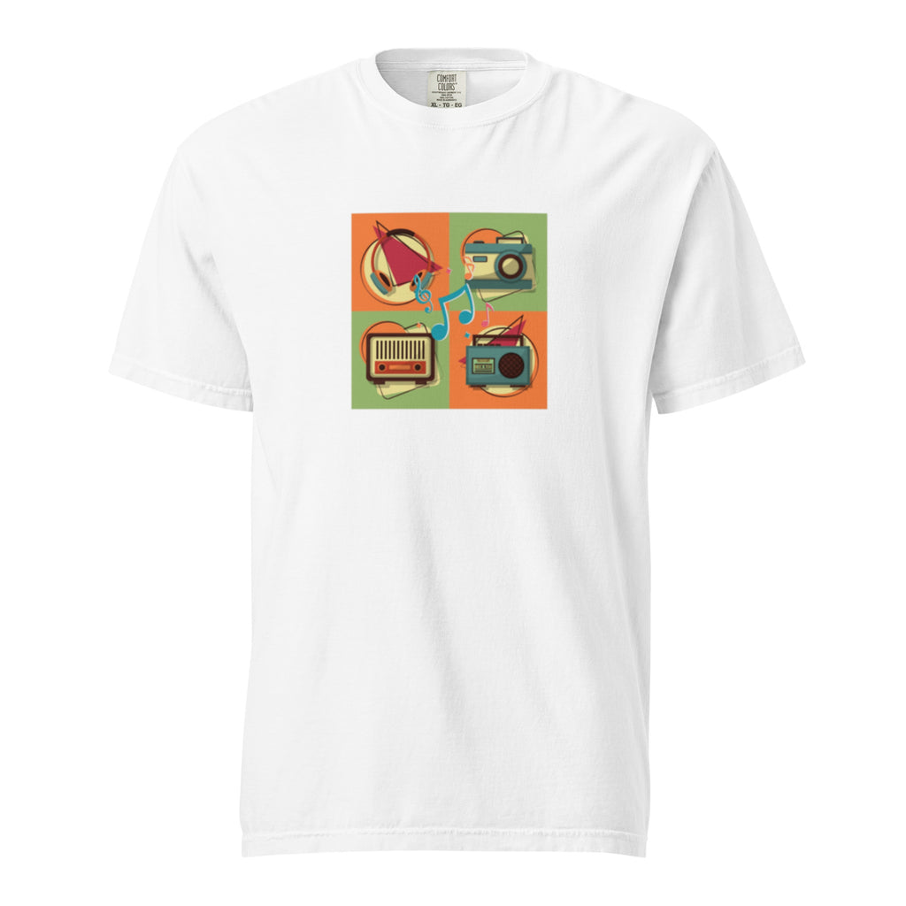 "The Analog Sequence" Unisex Tee – Retro Tech Pop Art & Vintage Nostalgia Graphic Shirt