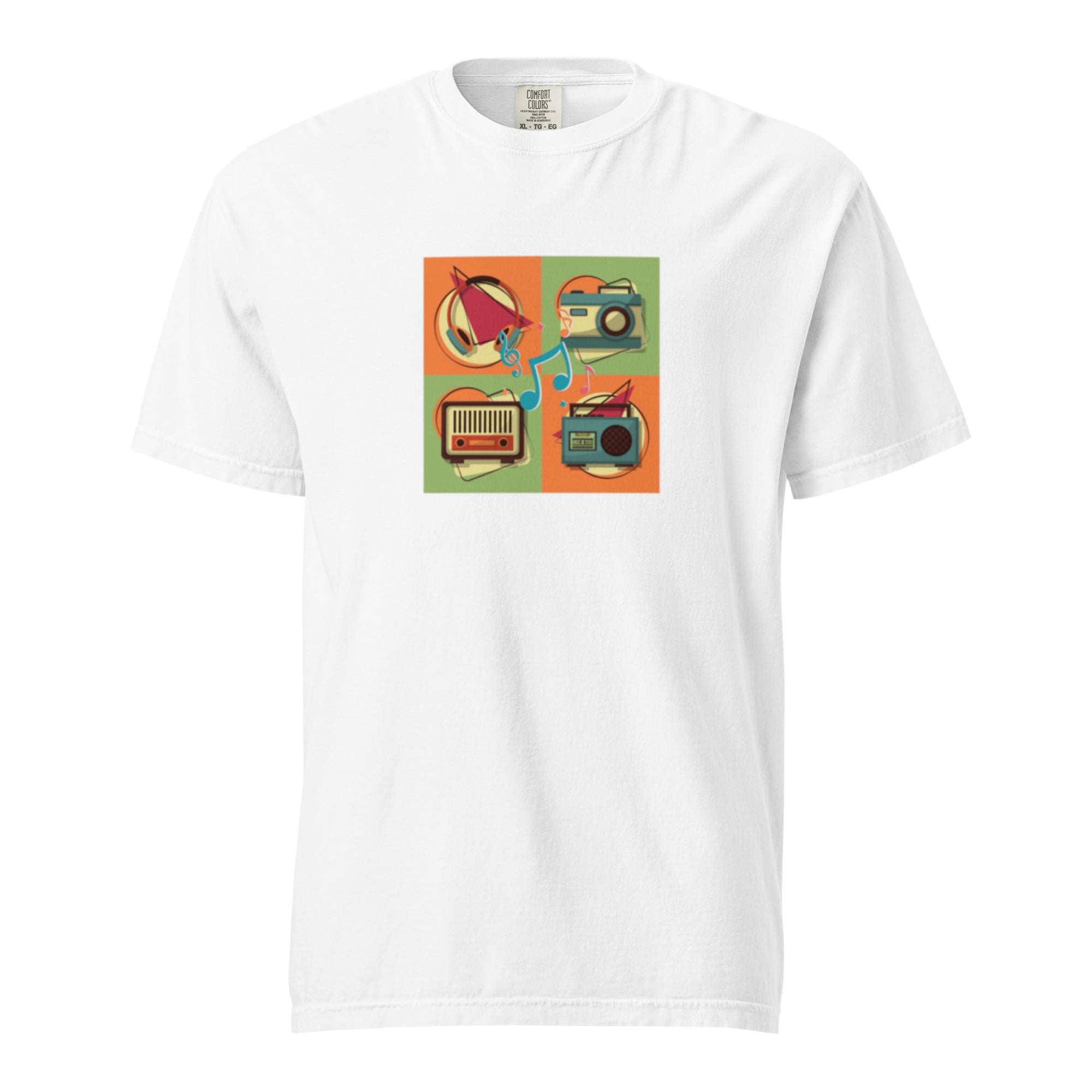 "The Analog Sequence" Unisex Tee – Retro Tech Pop Art & Vintage Nostalgia Graphic Shirt