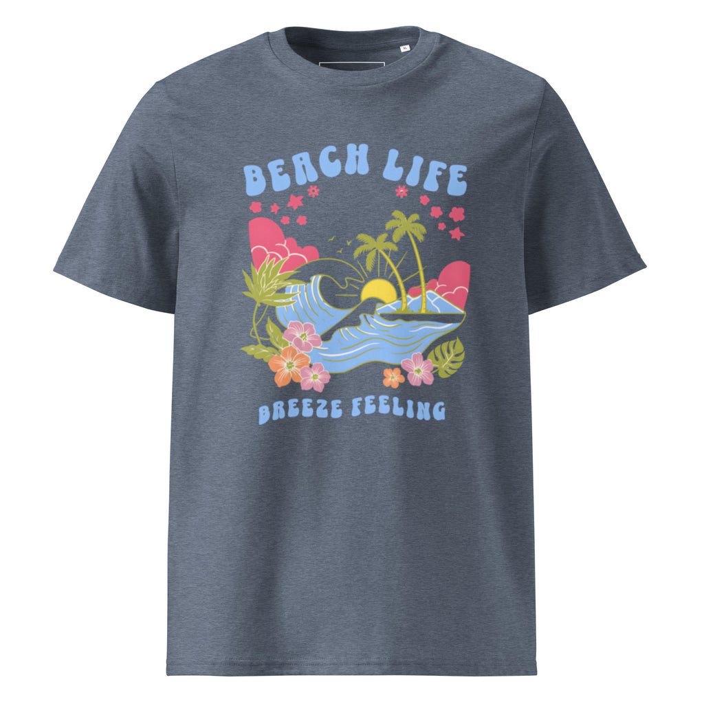 "Beach Life" Cotton Graphic Tee – Retro Y2K Tropical Breeze Feeling T-Shirt – Summer 2026 Streetwear – Unisex