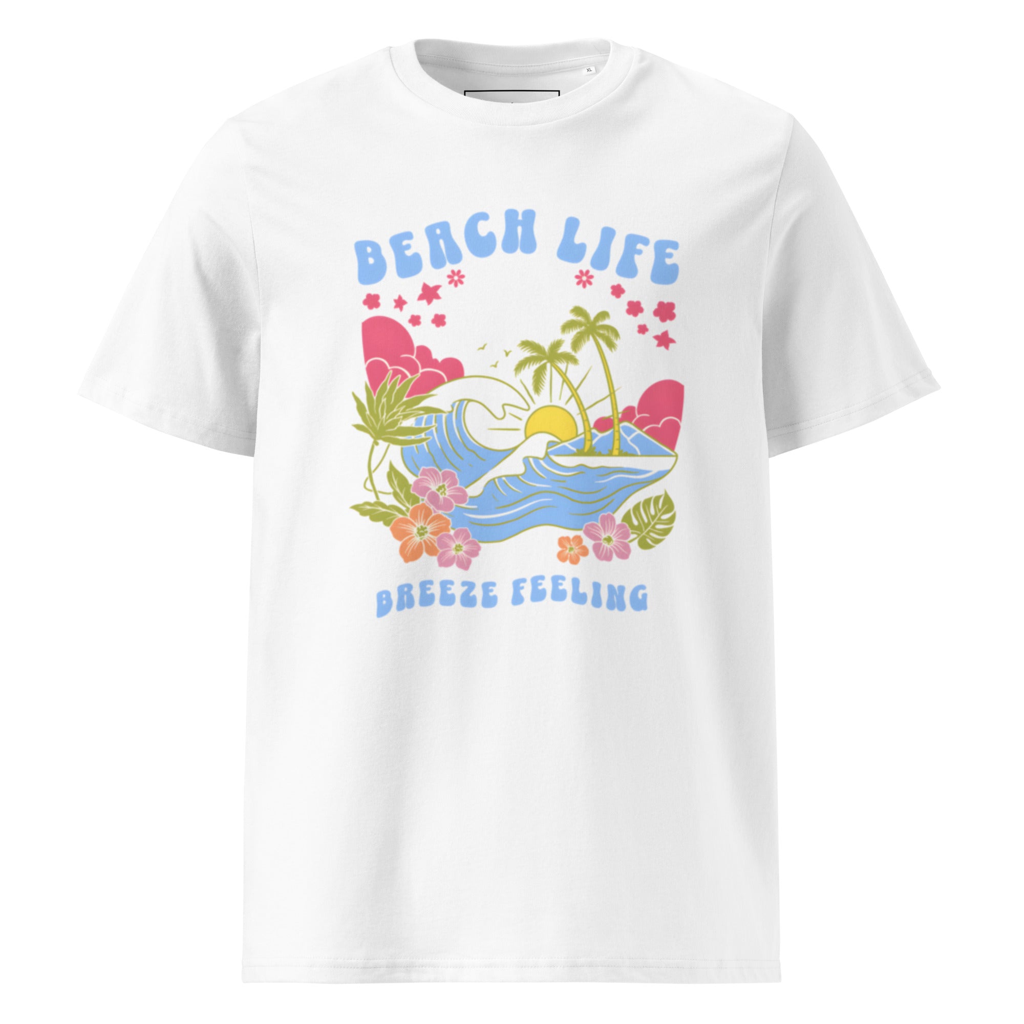 "Beach Life" Cotton Graphic Tee – Retro Y2K Tropical Breeze Feeling T-Shirt – Summer 2026 Streetwear – Unisex