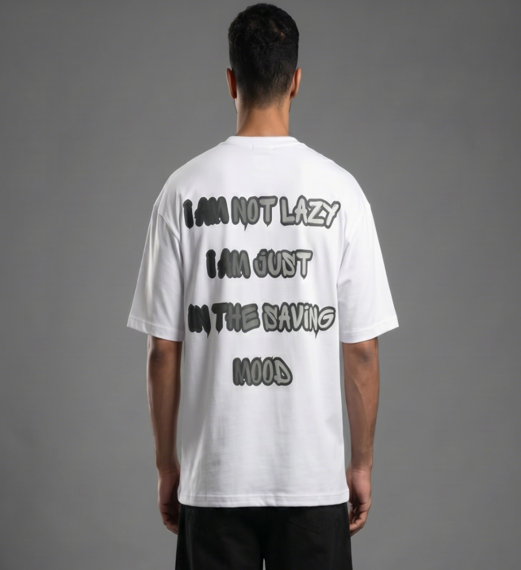 The "Saving Mood" Premium Boxy Fit Tee | 100% Premium Cotton T-Shirt